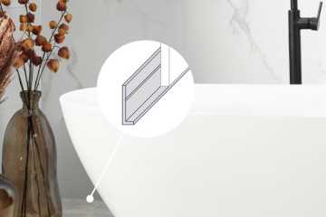 Bodenabschlussprofil SILBER 260 cm Länge passend zu Gerflor Mural Revela